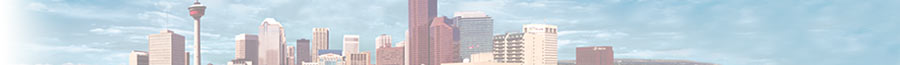A picture of downtown Calgary.